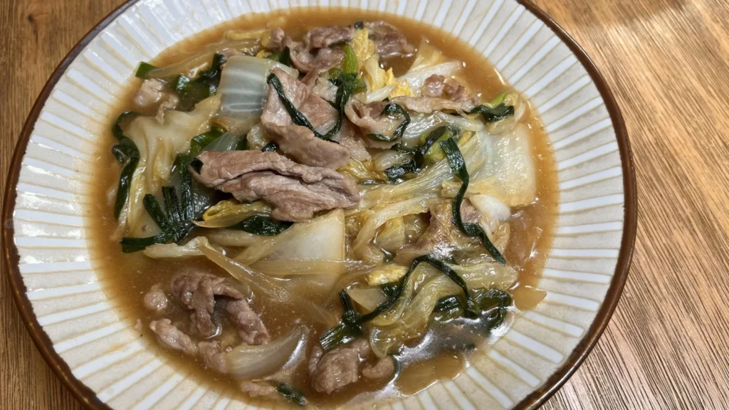 白菜と豚肉のとろとろ