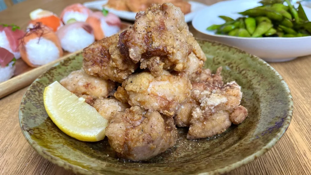 黒コショウにんにく唐揚げ