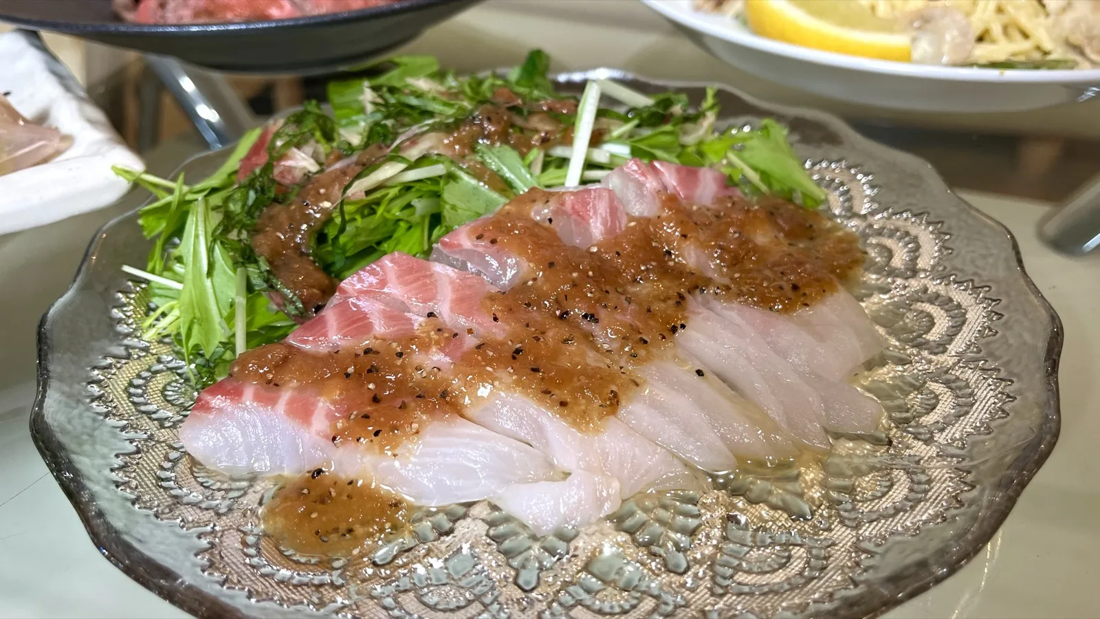 真鯛のカルパッチョ