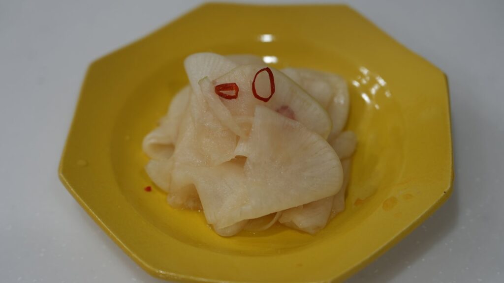 大根のはりはり漬け風 柚子風味