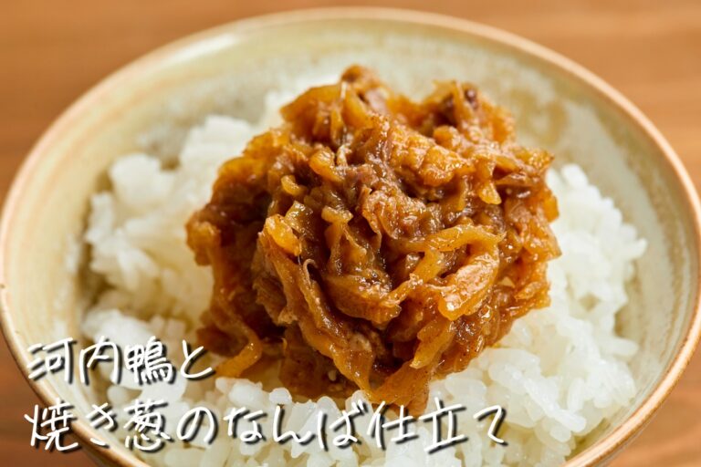 河内鴨と焼き葱のなんば仕立て