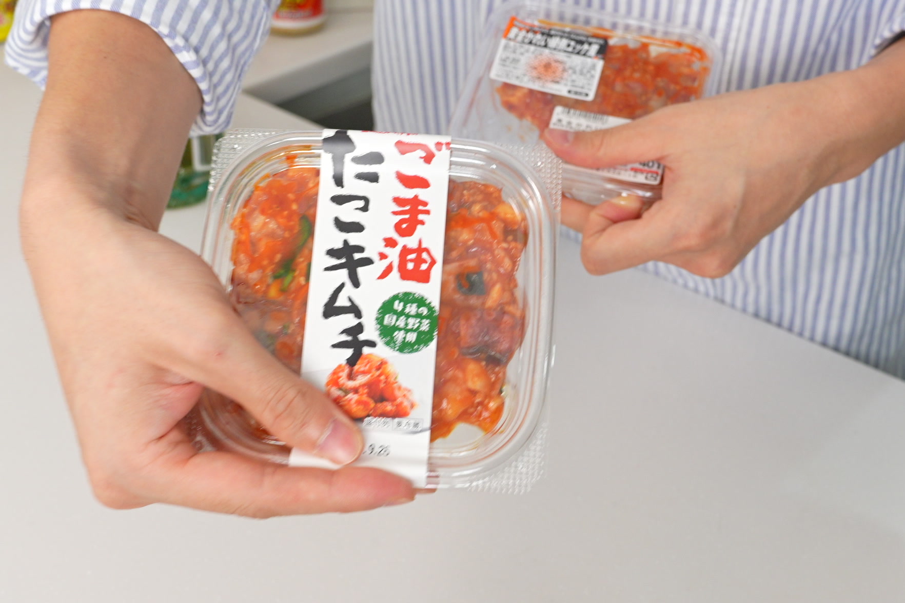 ロピアのごま油たこキムチのパッケージ